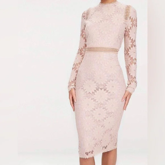 PrettyLittleThing | Dresses | Prettylittlething Lace Bodycon Dress |  Poshmark